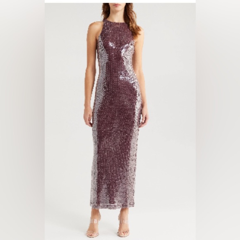 Rare London Sequin Maxi Dress
